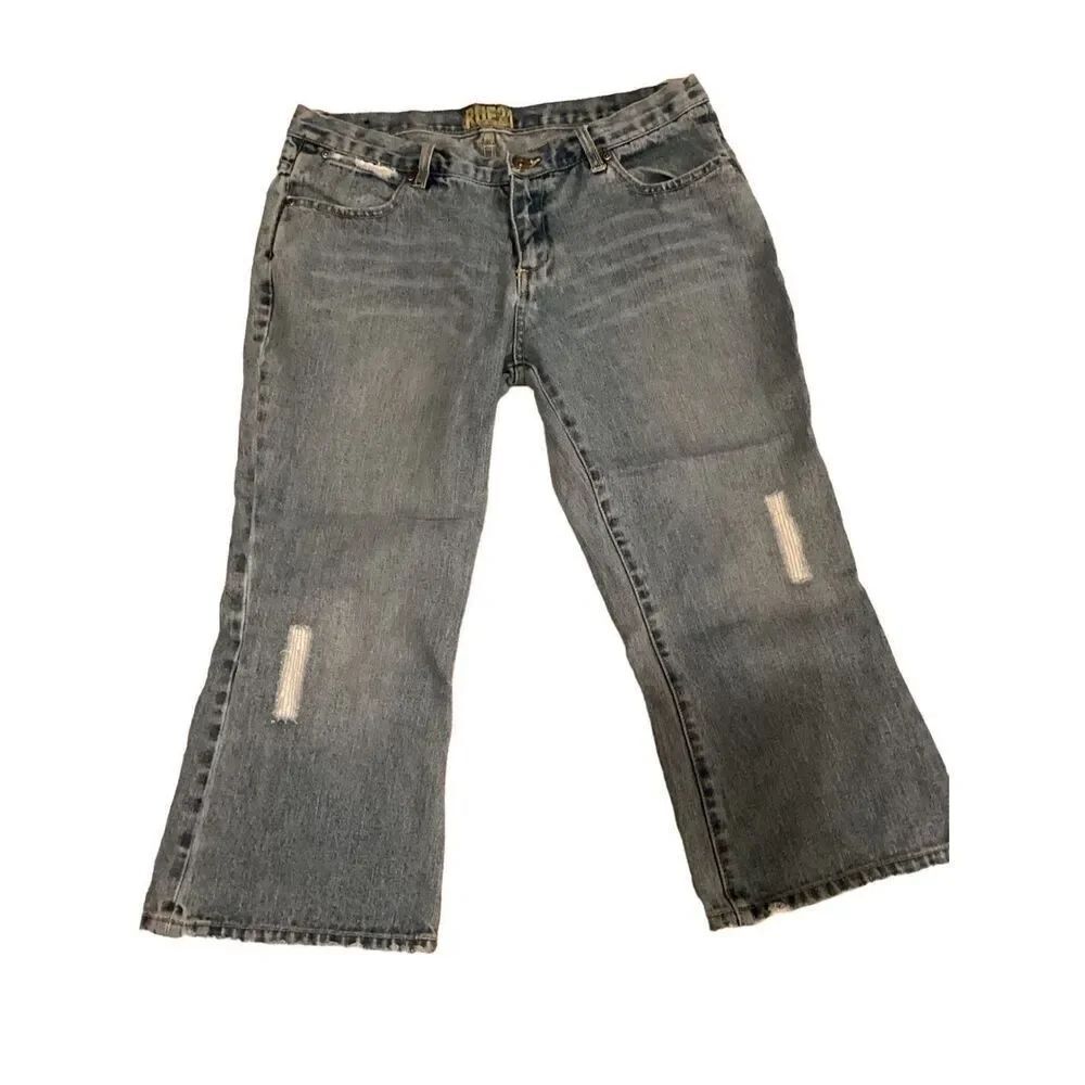 Vintage Y2K Rue 21 Crop Jeans Denim Everyday Preppy